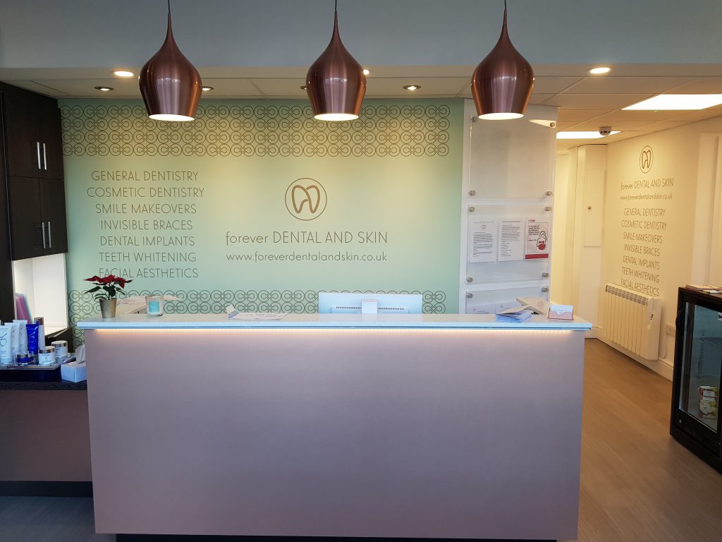 Forever Dental and Skin reception